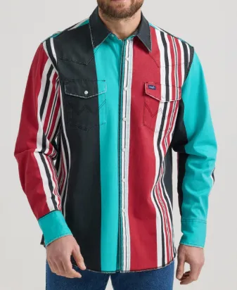 112353271- WRANGLER VINTAGE MULTI STRIPES BRUSHPOPPER
