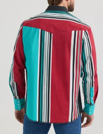 112353271- WRANGLER VINTAGE MULTI STRIPES BRUSHPOPPER