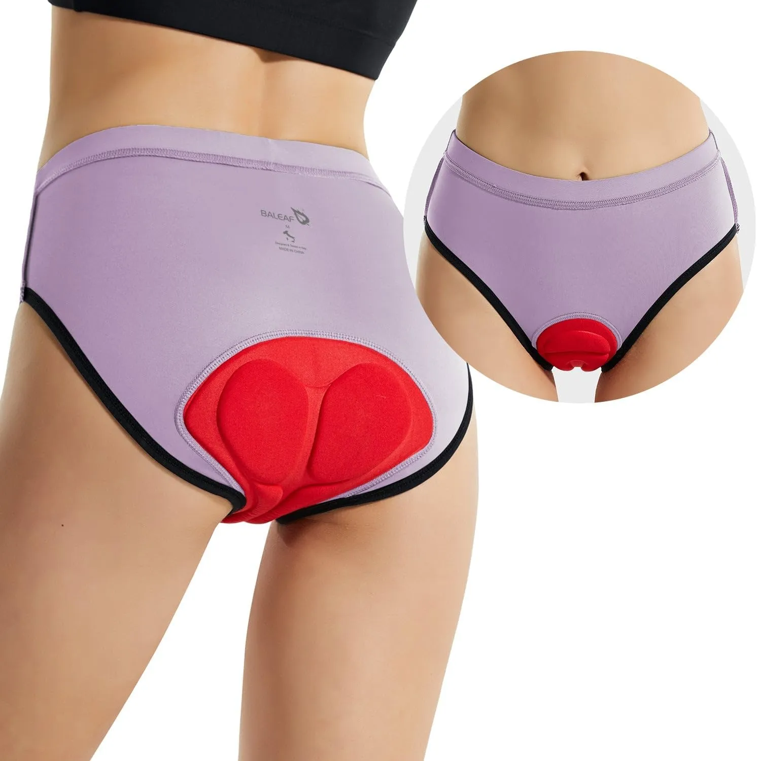 baleaf Women's Cycling Underwear Padded Bike Shorts Padding Spin Biker Briefs Biking Gear