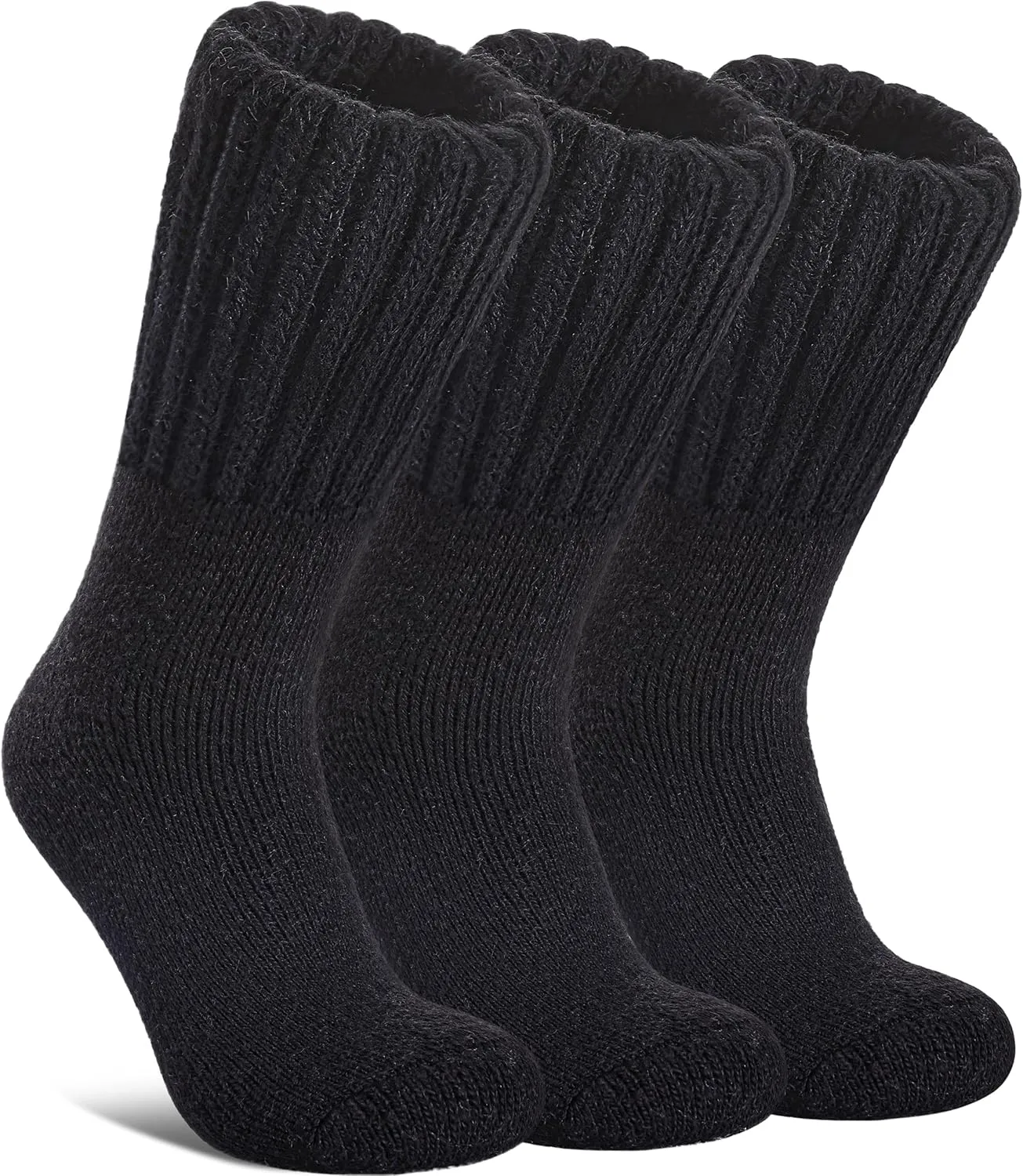 Boot Socks for Women Merino Wool Hiking Winter Warm Super Thick Thermal Cozy Knit Crew Socks