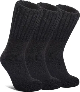 Boot Socks for Women Merino Wool Hiking Winter Warm Super Thick Thermal Cozy Knit Crew Socks
