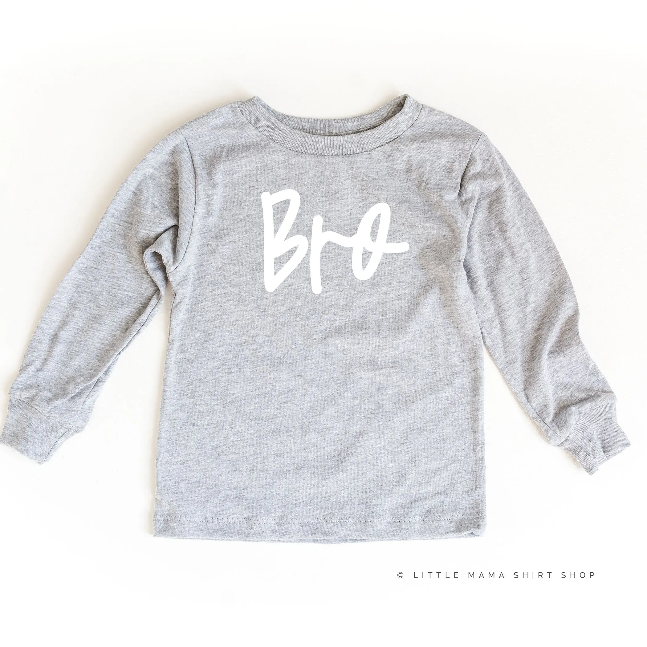 Bro - Cursive - Long Sleeve Child Shirt