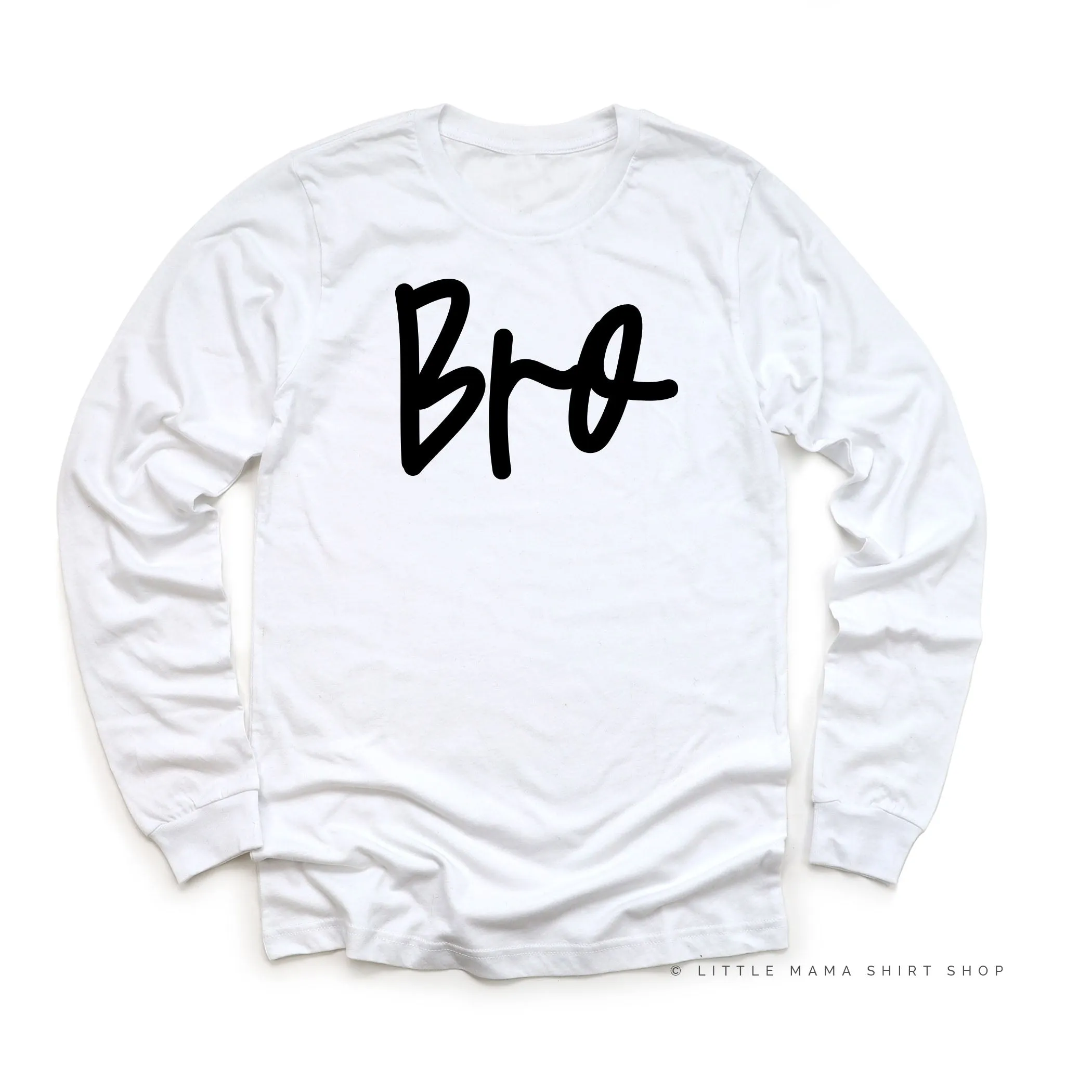 Bro - Cursive - Long Sleeve Child Shirt