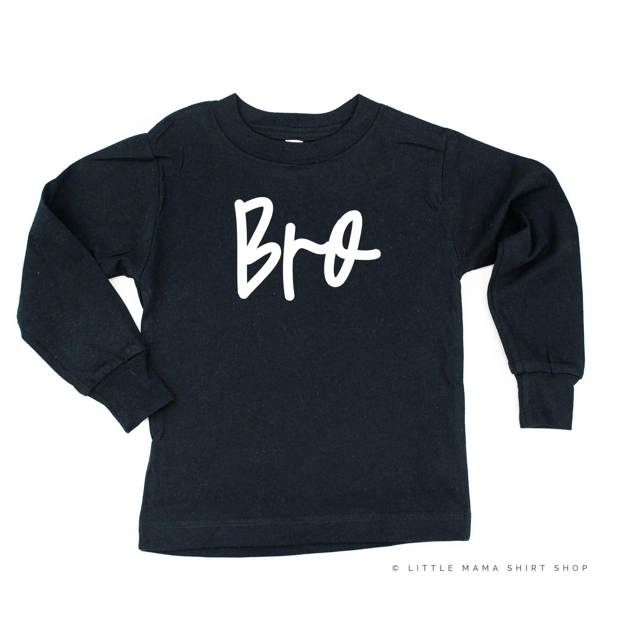 Bro - Cursive - Long Sleeve Child Shirt