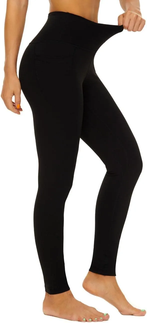 ccko High Waisted Leggings for Women with Pockets, Womens Yoga Pants Stretch Workout Leggings Tummy Control