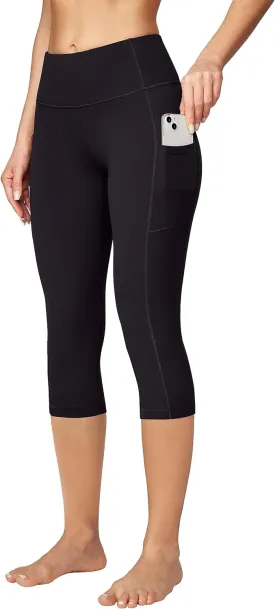 Ewedoos Capri Leggings for Women High Waisted Yoga Pants for Women with Pockets Tummy Control Workout Leggings Yoga Capris