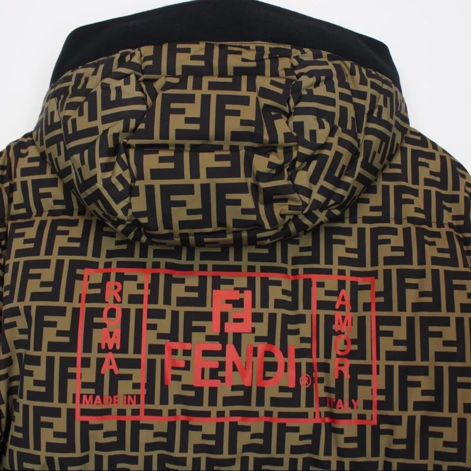 Fendi FF Tech Down Puffer Jacket Large