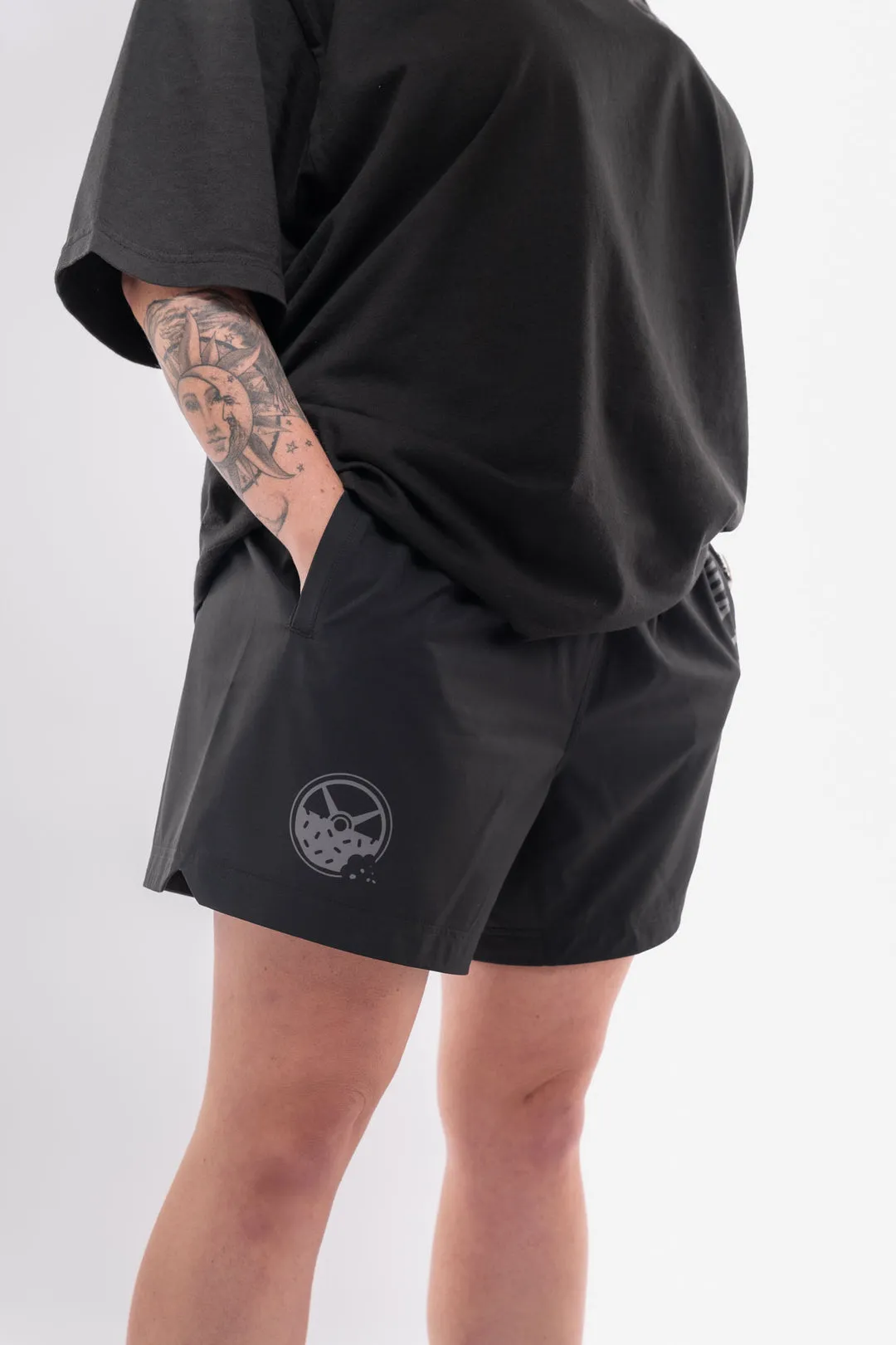 Kinda Fit Kinda Fat The Classic Premium 5.5" Training Shorts (Black)