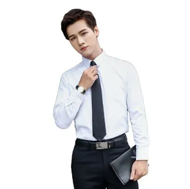 [*NSJ-777] Men's Fashioned White Collar Shirt - Fitted