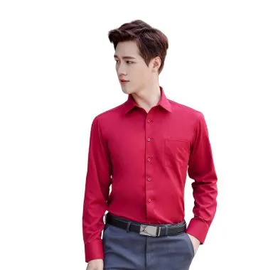 [*NSJ-777] Men's Fashioned White Collar Shirt - Fitted
