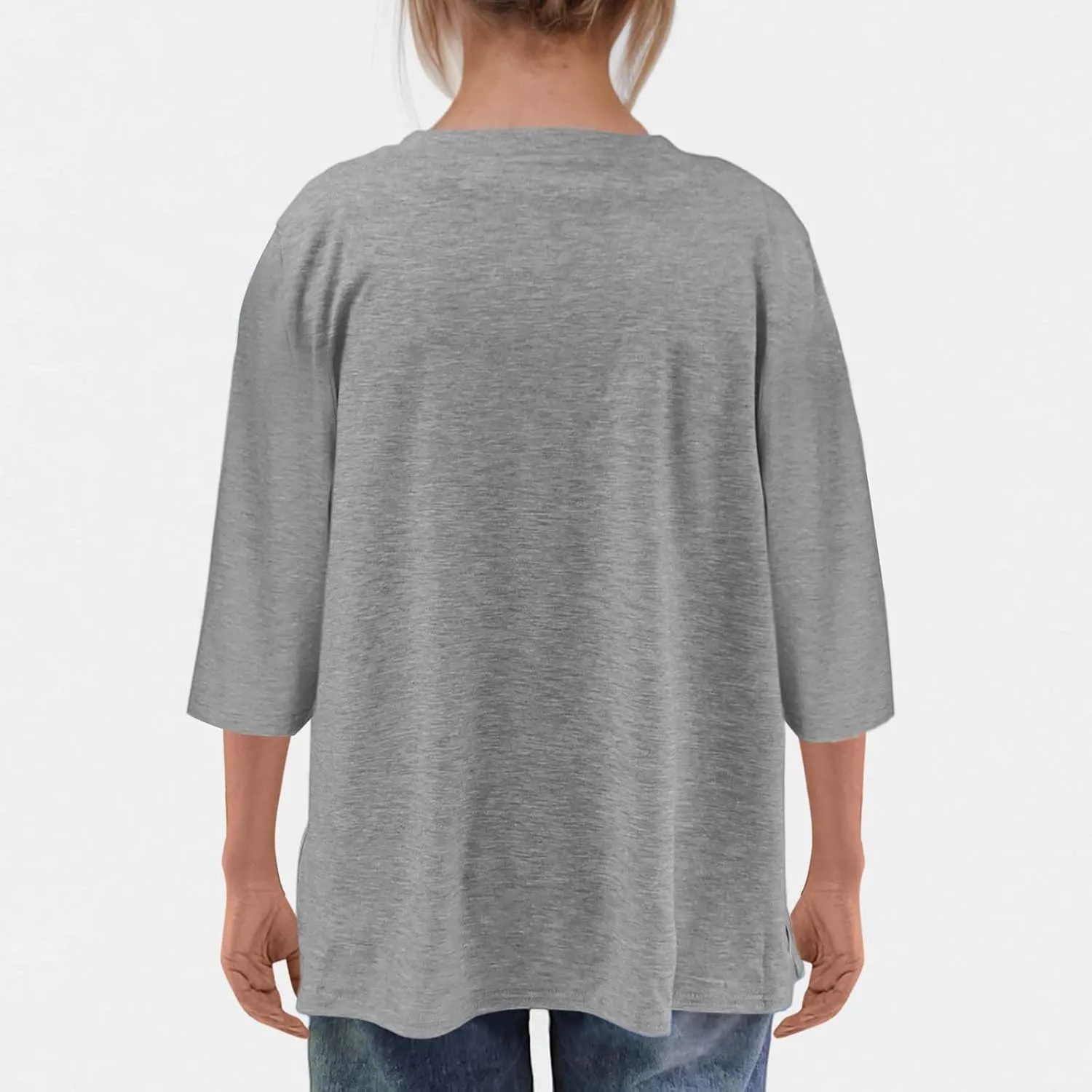 Post Shoulder Surgery Shirts for Women Tear Away 3/4 Tops After Rotator Cuff Shirts Chemo Port Adaptive Clothing