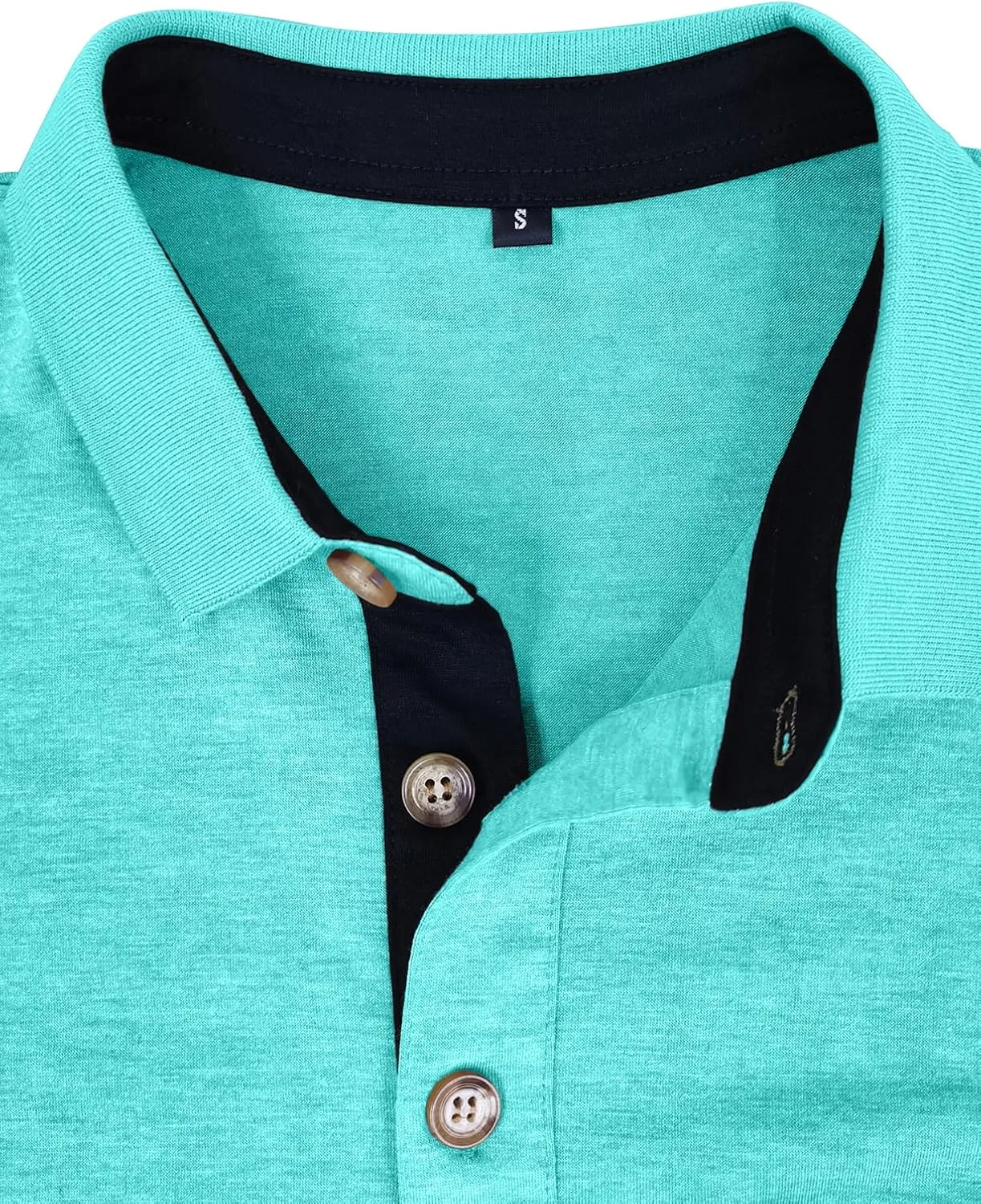 PrettyGuide Men's Long Sleeve Polo Shirts Lightweight Casual Button Polo T Shirt Basic Golf Shirt with Pocket