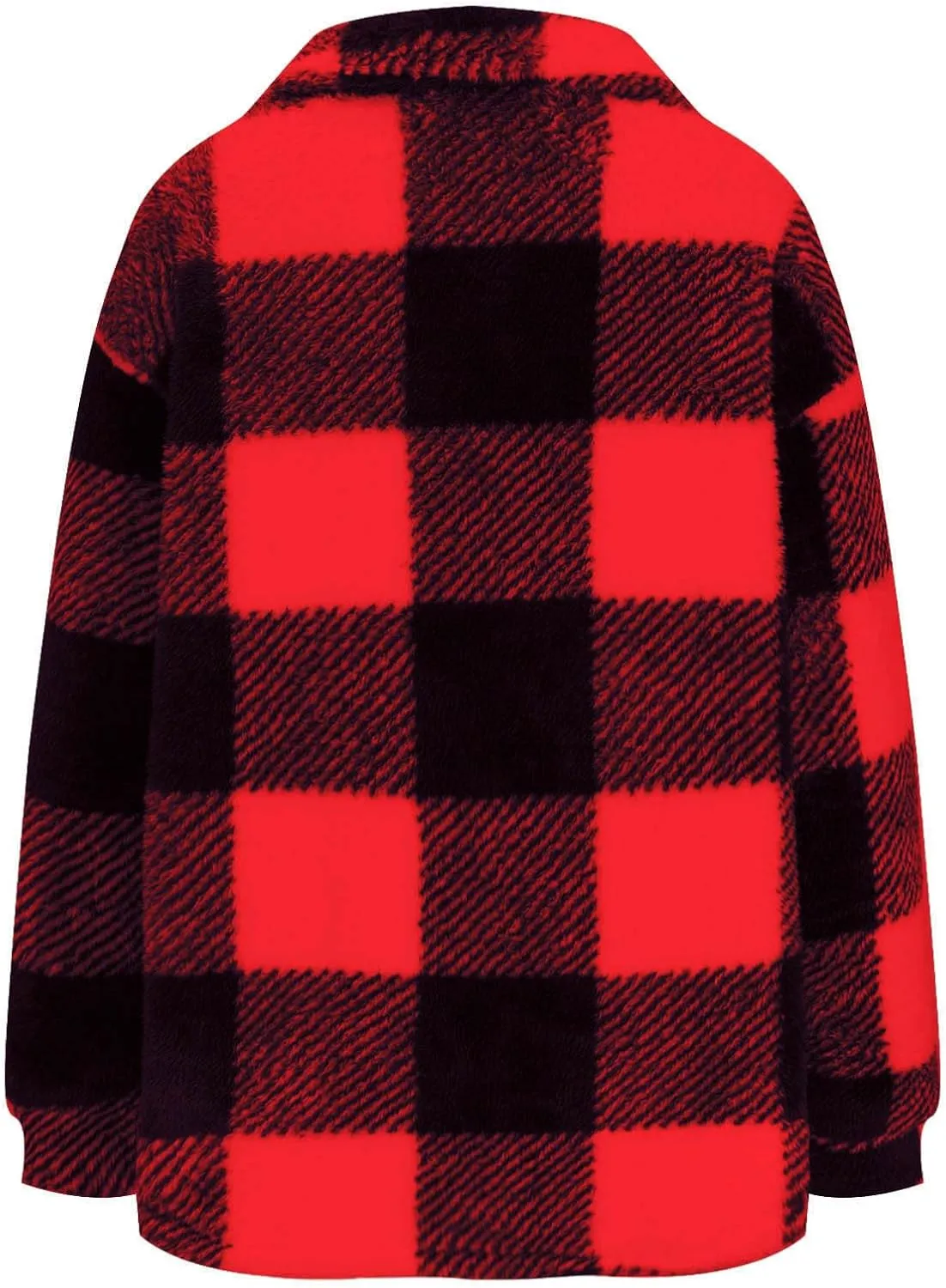Shackets for Women 2024 Plus Size Fleece Lined Flannel Jacket,Plaid Button Down Shirt Fashion Fall Winter Outfits