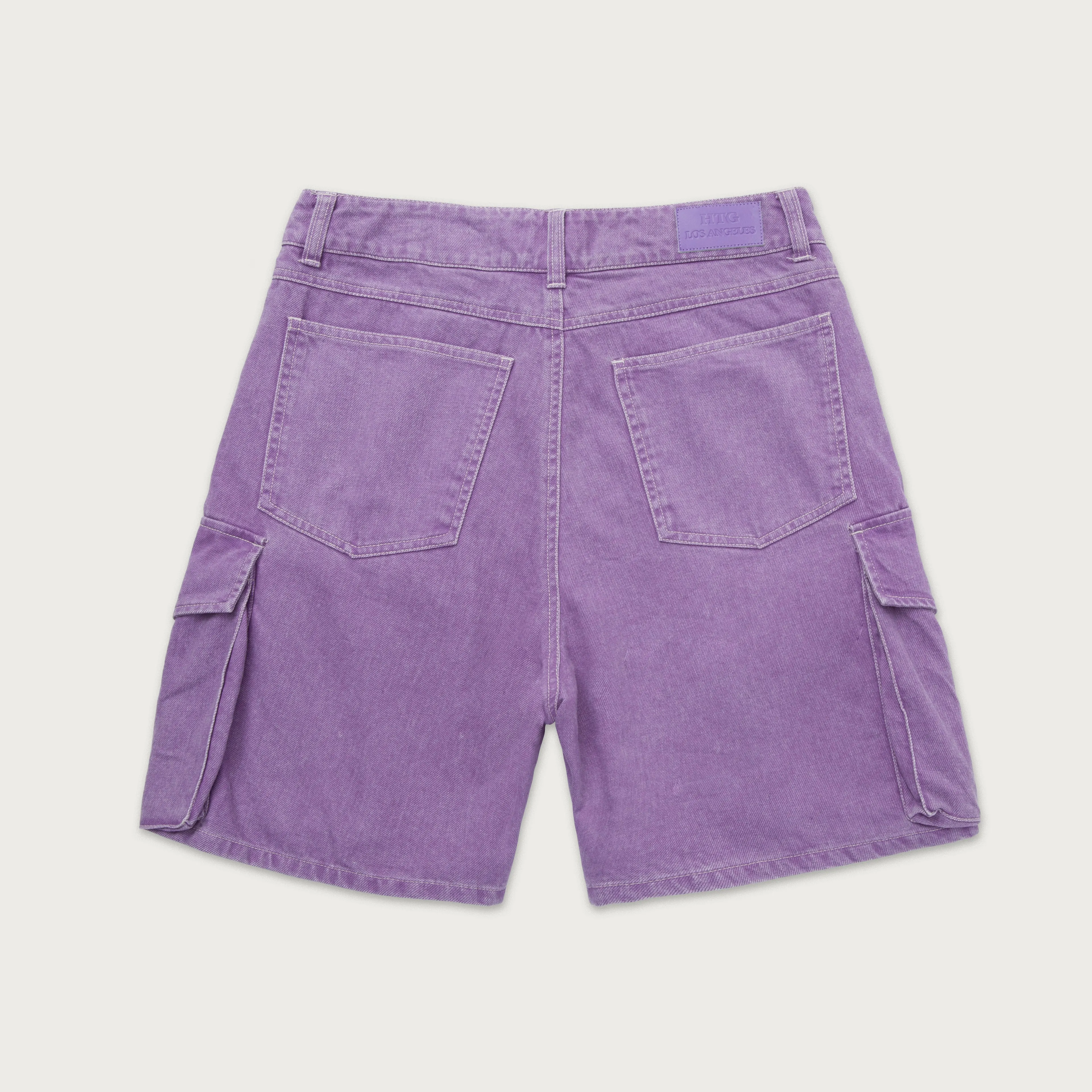 Womens Baggy Cargo Short - Purple