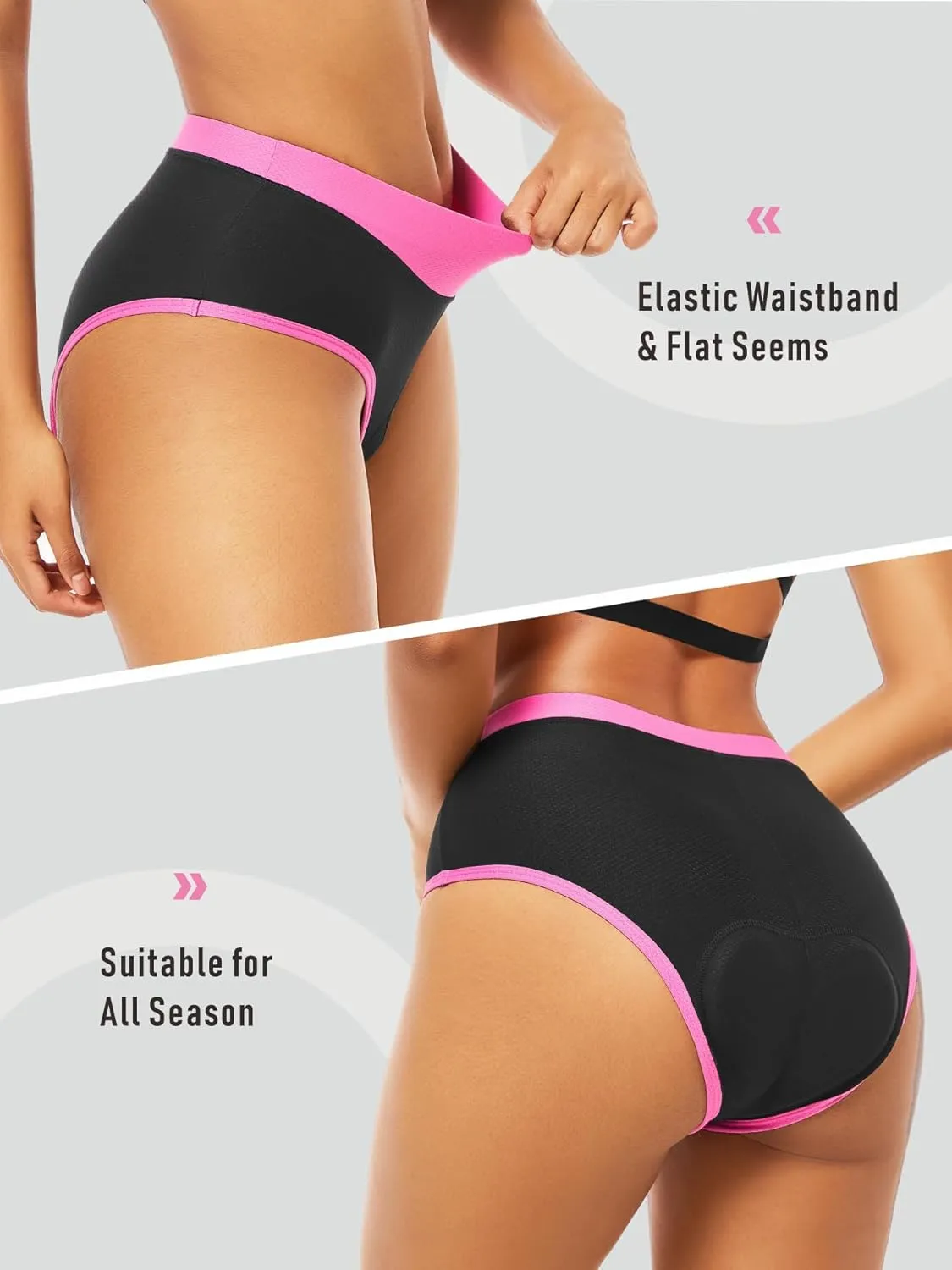 Women's Cycling Underwear 4D Padded Bike Shorts Lightweight Bicycle Biking Undershorts Breathable Ergonomic Design